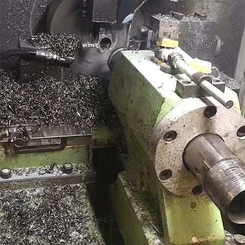 Automatic Nipple Threading & Cutting Machine