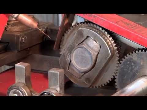 Scaffolding machinery: ledger, prop, cuplock and base jack welding Demonstration Video