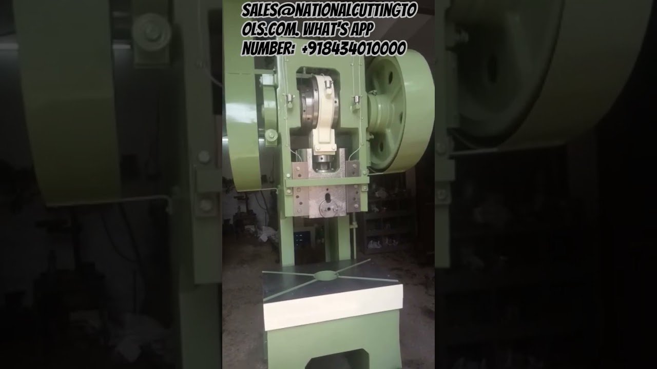 Power press machine built for export Demonstration Video